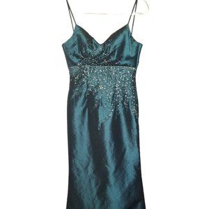 Maggie Sottero Flirt Green Long Dress - Size 6